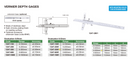 INSIZE VERNIER DEPTH GAUGE - INSIZE 1247-3001 0-300mm