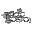 Kale 10 Piece Kale 304 Stainless Steel 8-16mm WD9 Worm Drive Hose Clamp