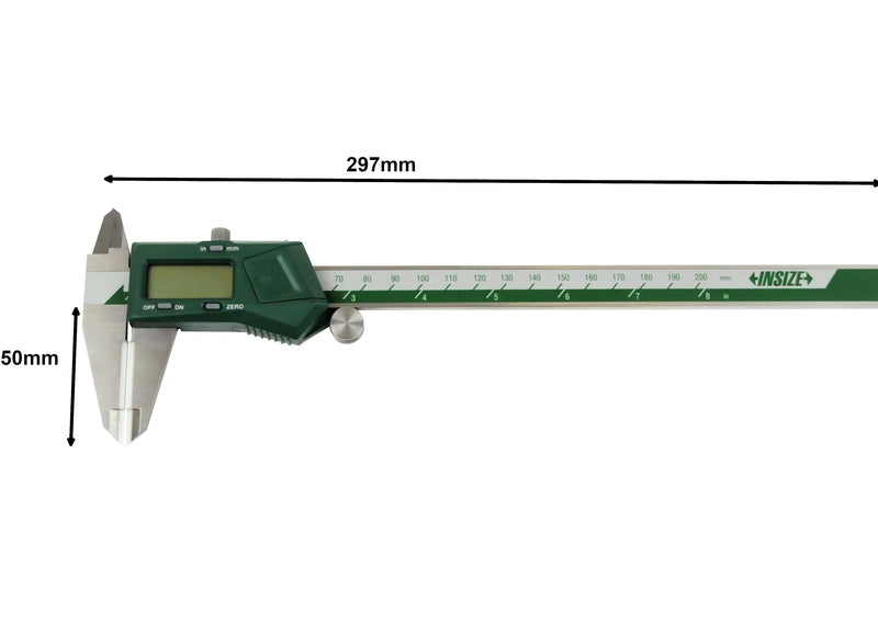 CERAMIC JAW DIGITAL CALIPER - INSIZE 1193-200 0-200mm / 0-8"