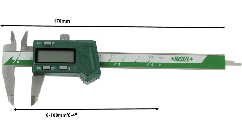 MINI DIGITAL CALIPER - INSIZE 1111-100A 0-100mm / 0-4"