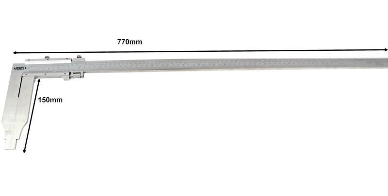 LONG JAW VERNIER CALIPER - INSIZE 1215-622 0-600mm / 0-24"