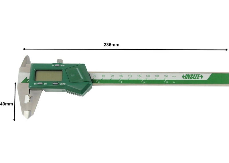 DIGITAL CRIMP HEIGHT CALIPER - INSIZE 1165-150A 0-150mm / 0-6"