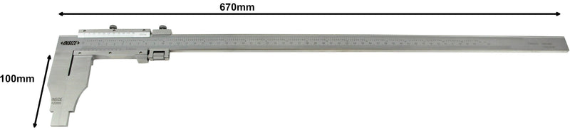 VERNIER CALIPER - INSIZE 1214-500 0-500mm / 0-20"