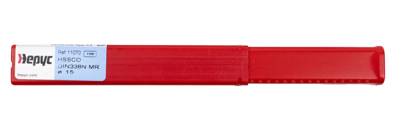 Image of the plastic box packaging for the 15mm HEPYC reduced shank cobalt drill, offering secure storage and easy access to the tool.