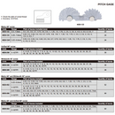 PITCH GAUGE - INSIZE 4820-552 0.4-7mm / 4-42TPI