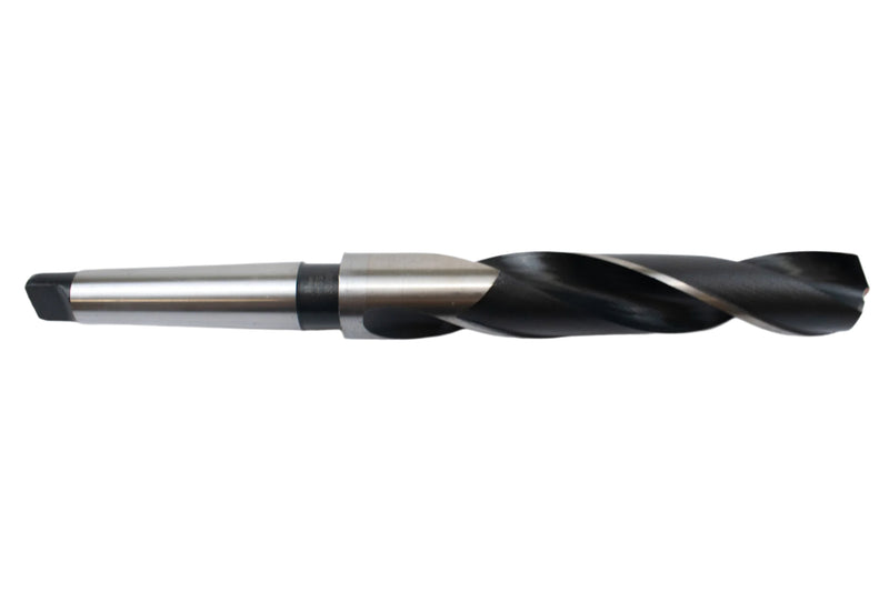 Side view of a 30mm HEPYC Morse taper drill showing the tapered shank and cylindrical body.