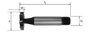 SOMTA SOMTA – Series 367 HSS Woodruff Cutter No. 305 – Threaded Shank Keyseat Cutter
