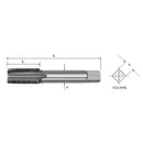 SOMTA Somta Series 511 – HSS Metric Fine Tap M25 x 1.5 Bottom (Short Hand Tap)