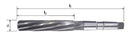 SOMTA Somta Series 711 – HSS Machine Reamer 18mm MTS No.2