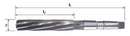 SOMTA Somta Series 712 – HSS Machine Reamer 1‑1/2″ MTS No.4 (Morse Taper Shank)