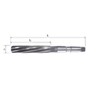 SOMTA Somta Series 712 – HSS Machine Reamer 1‑1/2″ MTS No.4 (Morse Taper Shank)