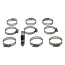 Twin Eagle Imports 10 Piece 304 Stainless Steel 33-57mm Worm Drive Hose Clamp