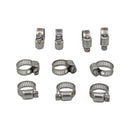 Twin Eagle Imports 10 Piece 304 Stainless Steel 6-15mm Worm Drive Hose Clamp