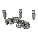 Twin Eagle Imports 10 Piece 304 Stainless Steel 7-16mm Worm Drive Hose Clamp