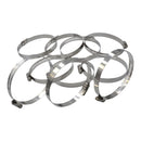 Twin Eagle Imports 10 Piece 304 Stainless Steel 84-108mm Worm Drive Hose Clamp