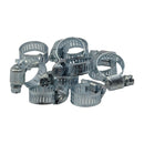 Twin Eagle Imports 10 Piece Zinc 6-15mm Worm Drive Hose Clamp