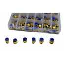 Twin Eagle Imports 102pc PC Series Push in Air Line Grab Kit Assortment