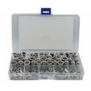 Twin Eagle Imports 120pc 304 Stainless Steel Metric Nutserts Grab Kit Assortment