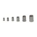 Twin Eagle Imports 120pc Assorted Small Flange Stainless Steel Nutsert Grab Kit - M3 to M10