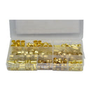 Twin Eagle Imports 160pc Brass Compression Insert & Sleeve Grab Kit Assortment