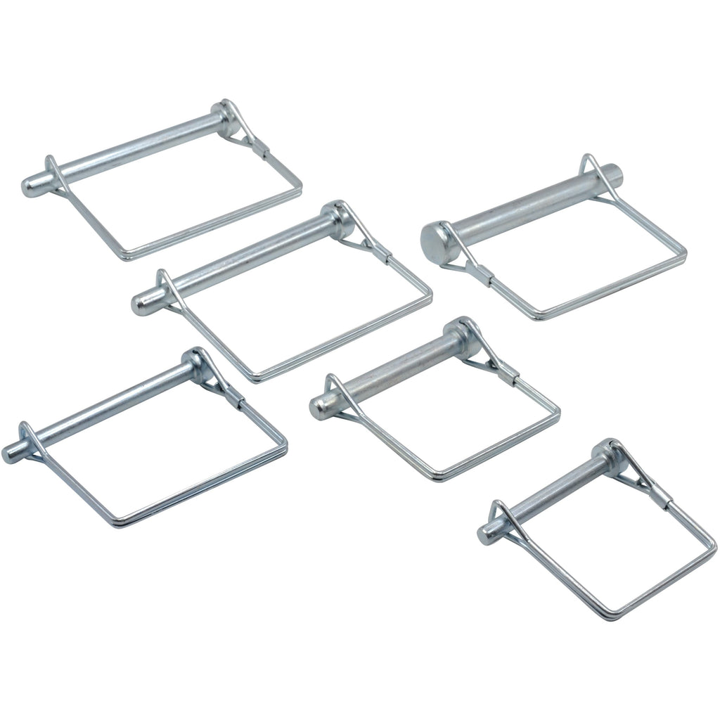 Square Locking Clips 24pc Metric Square Shaft Locking Lynch Pin clip grab kit assortment