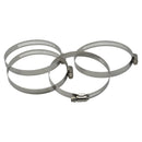 Twin Eagle Imports 4 Piece 304 Stainless Steel 84-108mm Worm Drive Hose Clamp