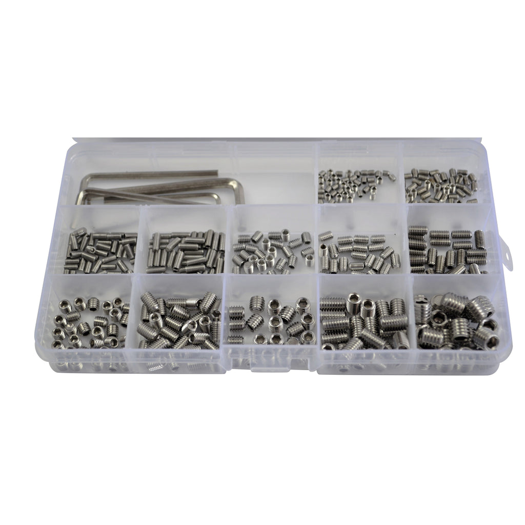 Grab Screw Set 410pc Stainless Steel Metric Grub Screws Grab Kit
