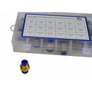 Twin Eagle Imports 46pc Push in Air Line Nylon Hose Bulkhead Joiner Metric Quick Connect Grab Kit Assortment