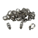 Twin Eagle Imports 50 Piece 304 Stainless Steel 12-23mm Worm Drive Hose Clamp