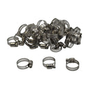 Twin Eagle Imports 50 Piece 304 Stainless Steel 12-23mm Worm Drive Hose Clamp