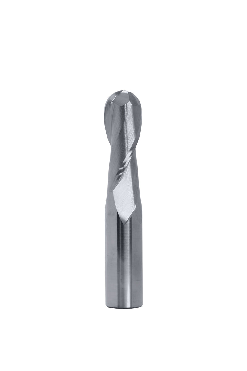 LONG SERIES BALL NOSE SLOT DRILL - Best Carbide 1/4" (2 Flute, Uncoated)