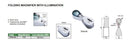 Wallers Industrial Hardware FOLDING MAGNIFIER WITH ILLUMINATION | 7515-10