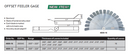 OFFSET FEELER GAUGE - INSIZE 4609-12 0.008-0.026"