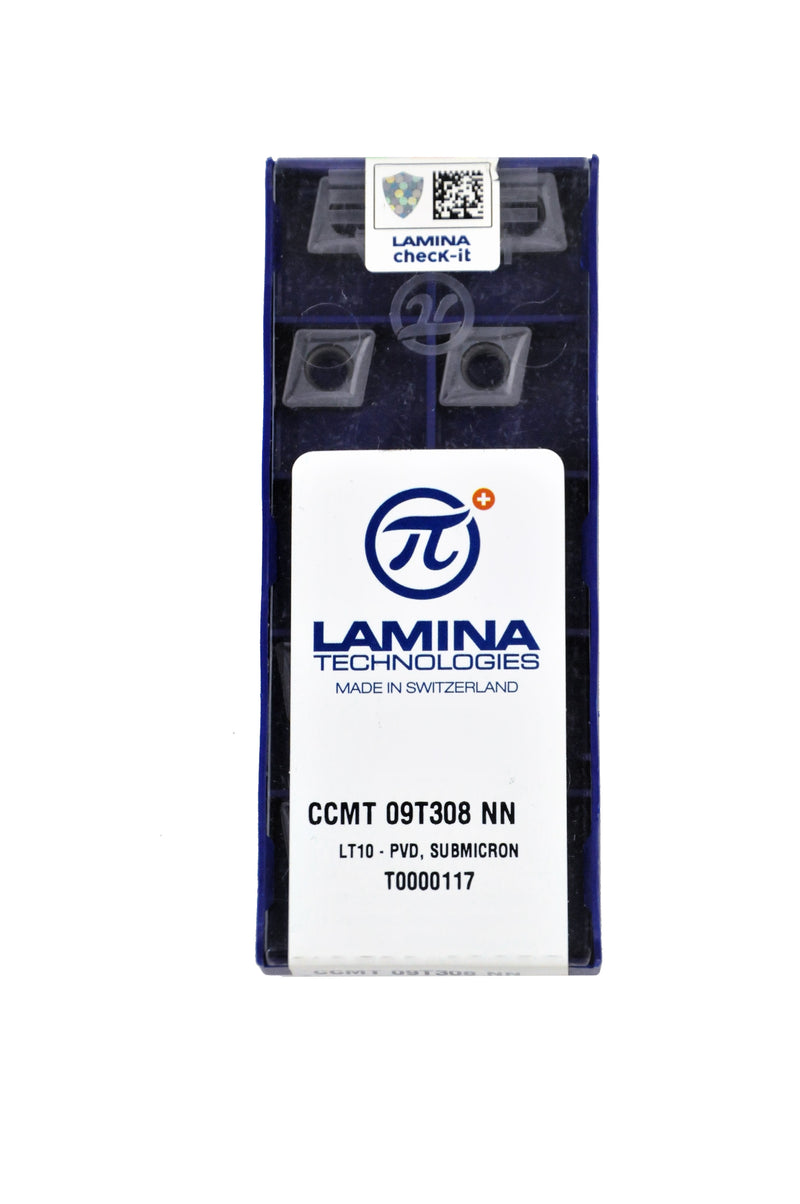 Lamina - Insert Ccmt 09T308 Nn Lt10 (Suitable For All Materials) (Pk Of 10)