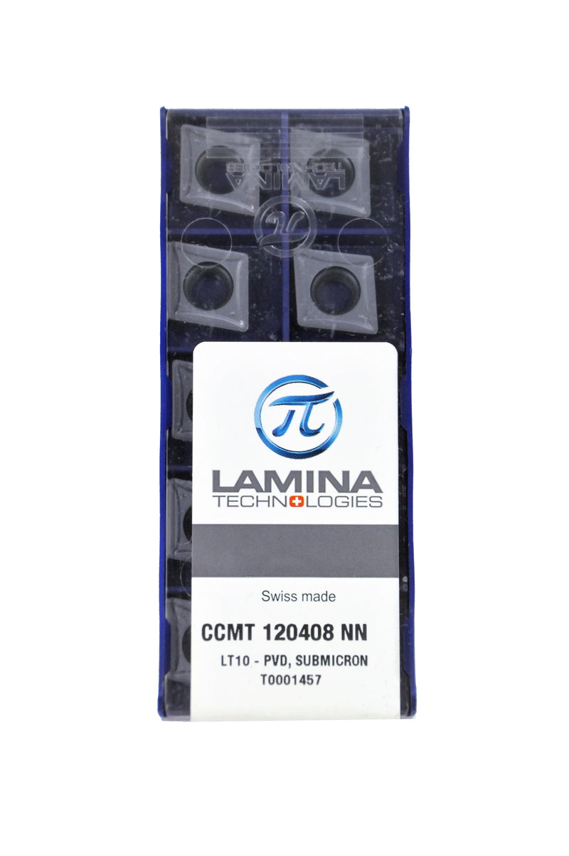 Lamina - Turning Insert Ccmt 120408Nn Lt10 (Suitable For All Materials) (Pk Of 10