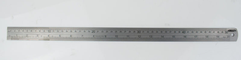 STAINLESS STEEL RULE - INSIZE 7110-500 500mm / 20"