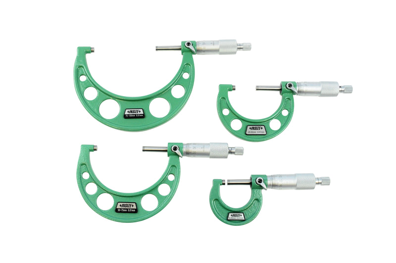 OUTSIDE MICROMETER SET | 0 - 100mm x 0.01mm | INSIZE 3203-1004A