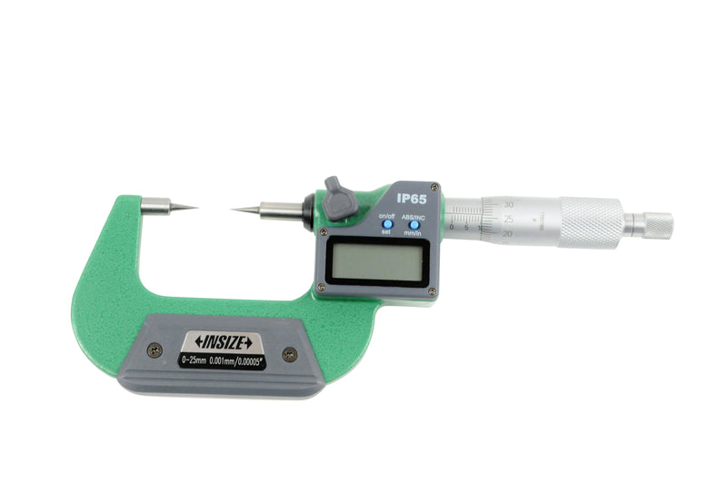 DIGITAL POINT MICROMETER - INSIZE 3530-25A 0-25mm / 0-1"