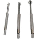 INSIZE 4208-1 Small Hole Gauge Set, 4 gauges with satin chrome finish, measuring ranges from 3-5mm, 5-7.5mm, 7.5-10mm, and 10-13mm for accurate internal hole measurements.