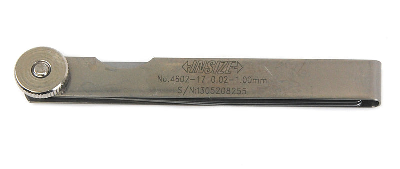 FEELER GAUGE SET - INSIZE 4602-17 0.02-1mm