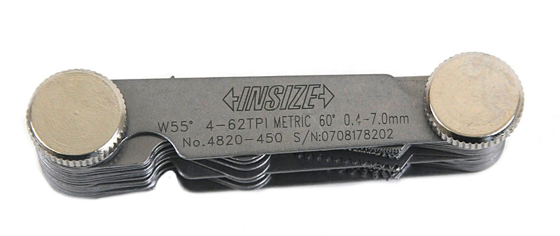 PITCH GAUGE - INSIZE 4820-450 0.4-7mm / 4-62TPI
