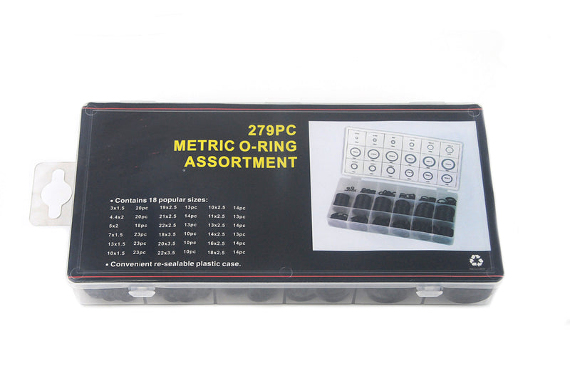279 Pc Metric O-Ring assortment Kit - 18 popular sizes