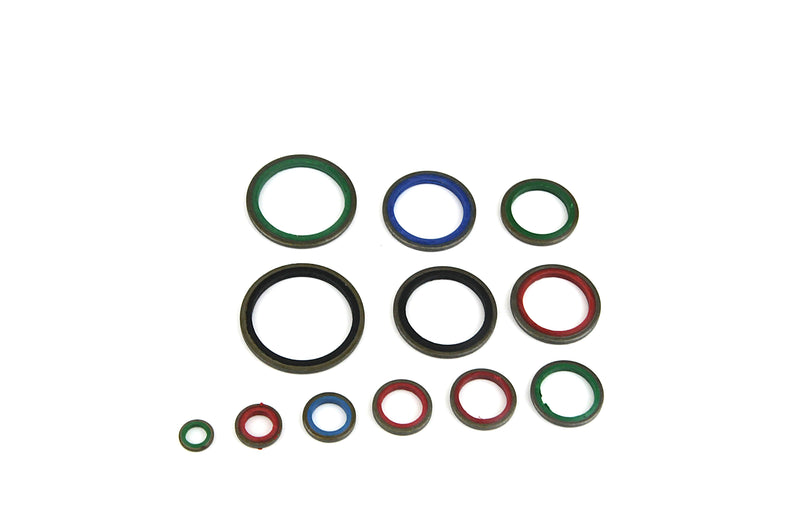 240 pc High Press Hydraulic Rubber Oil Pipe Seal Gasket Kit