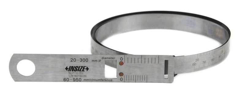 CIRCUMFERENCE TAPE | 60-950mm x 0.1mm | INSIZE 7114-950
