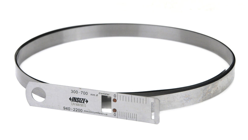 KIMISS 2m Pipe Circumference Measuring Tape – Diameter Tape With 0.1mm Accuracy, Flexible Steel, For Pipes, Trees & Large Round Objects