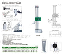 DIGITAL HEIGHT GAUGE - INSIZE 1151-300 0-300mm / 0-12"