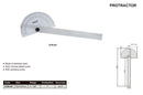 180 DEGREE PROTRACTOR - INSIZE 4780-85 85X150mm