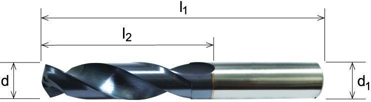 Wallers Industrial Hardware  5.5MM SOLID CARBIDE DRILL (STUB LENGTH, THROUGH HOLE COOLANT)