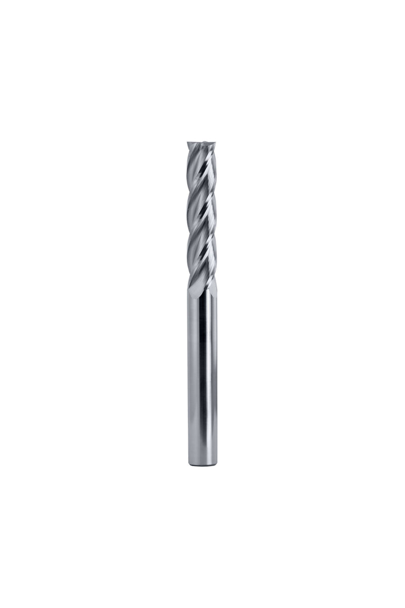 Wallers Industrial Hardware  BEST CARBIDE - 4MM SOLID CARBIDE EXTRA LONG SERIES ENDMILL (4 FLUTE, TIALN COATED, SQUARE END)