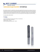 Wallers Industrial Hardware  BEST CARBIDE - 9/32" SOLID CARBIDE STRAIGHT FLUTE DRILL (UNCOATED)
